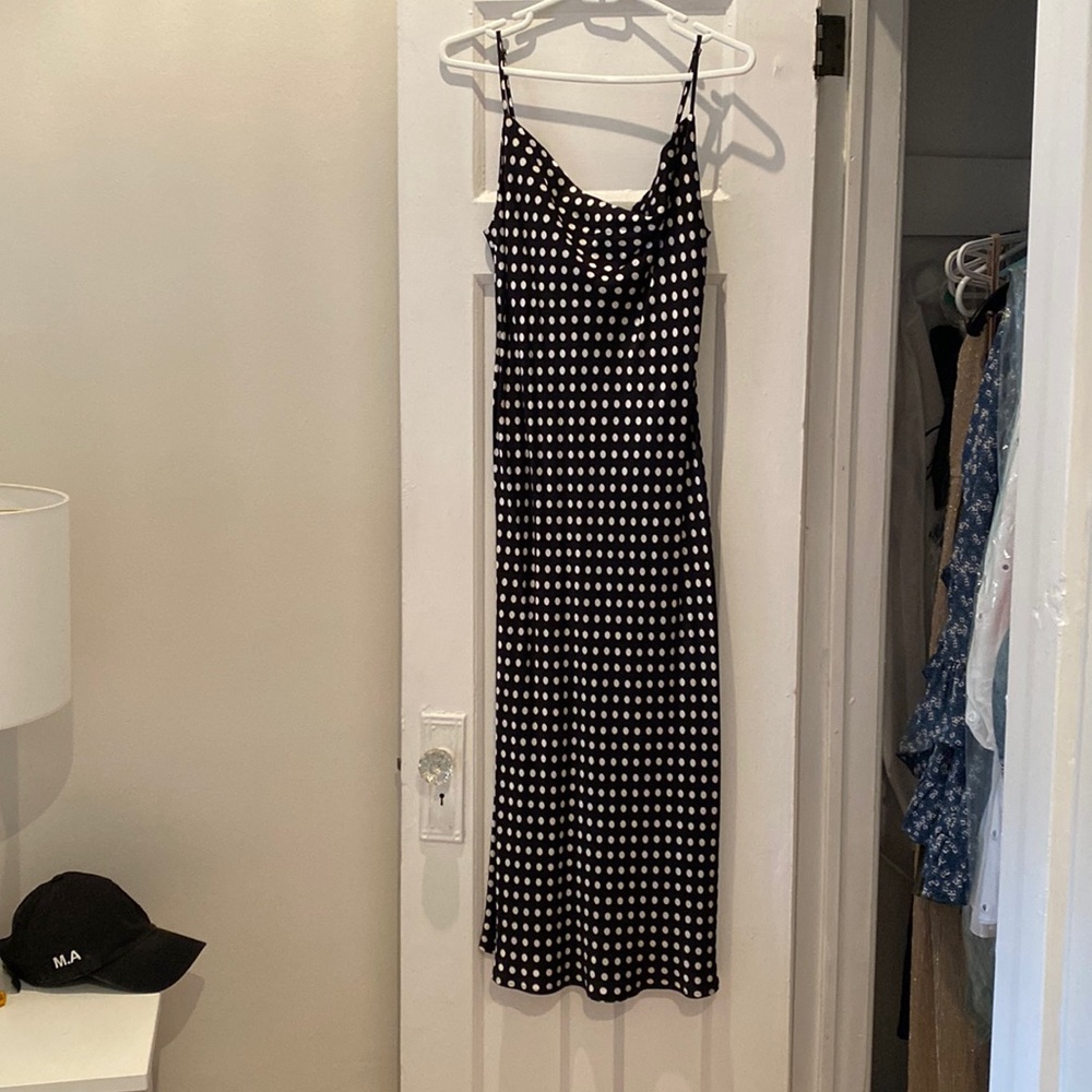 Zara polka dot slip dress